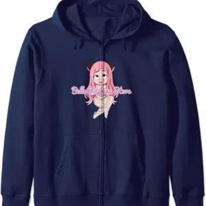 Belle Delphine Navy Blue Zip Up Hoodie